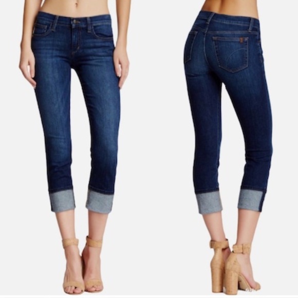 Joe's Jeans Boyfriend Slim Ankle Cuffed in Leah Wash Size 31 - Picture 1 of 15